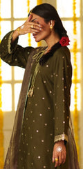 Olive Bloom Festive Suit