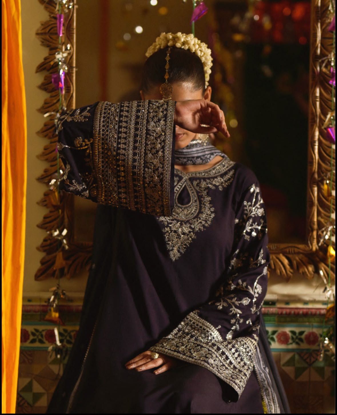 Royal Night Embroidered 3-Piece Suit